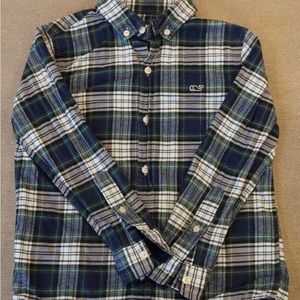 Vineyard Vines Boys Button Down Flannel Shirt
